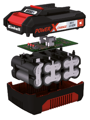 Einhell Power X-Change battery opened